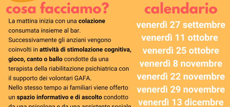 Amarcord al Cafè | Calendario incontri autunno-inverno 2024 Amarcord al Cafè | Calendario incontri autunno-inverno 2024