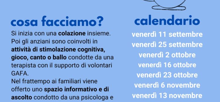 Amarcord al Cafè | Calendario incontri autunno-inverno 2026 Amarcord al Cafè | Calendario incontri autunno-inverno 2026